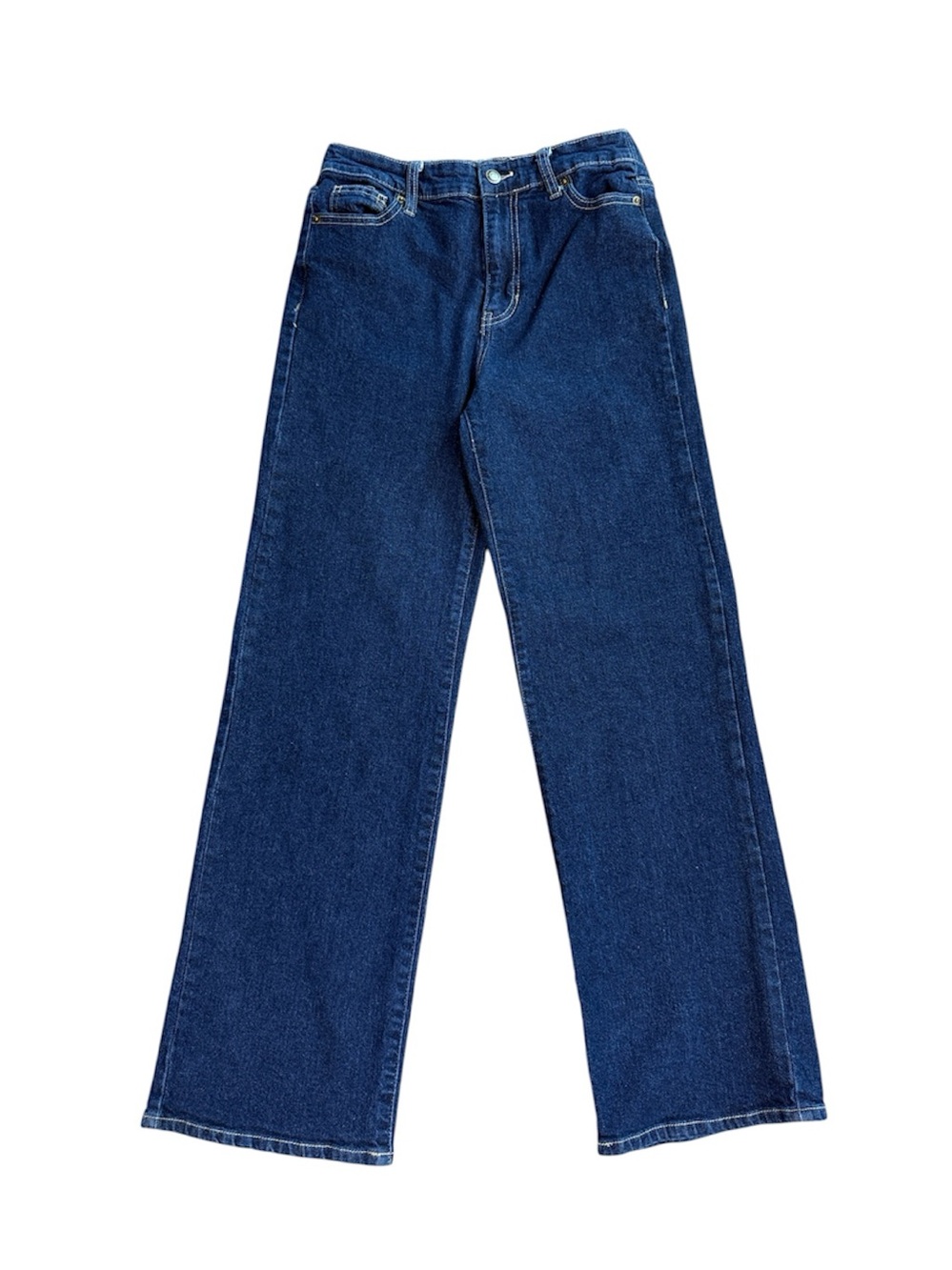 Time and Tru Dark Wash wide Leg Blue Jeans